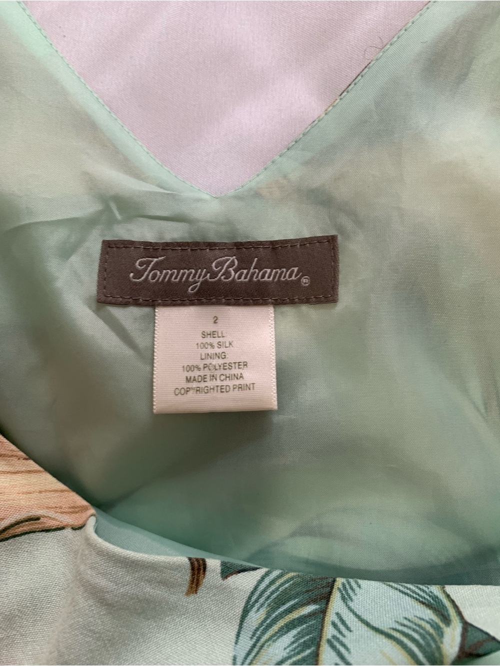Pre Owned Tommy Bahamas dress Size 2 - Picture 4 of 4